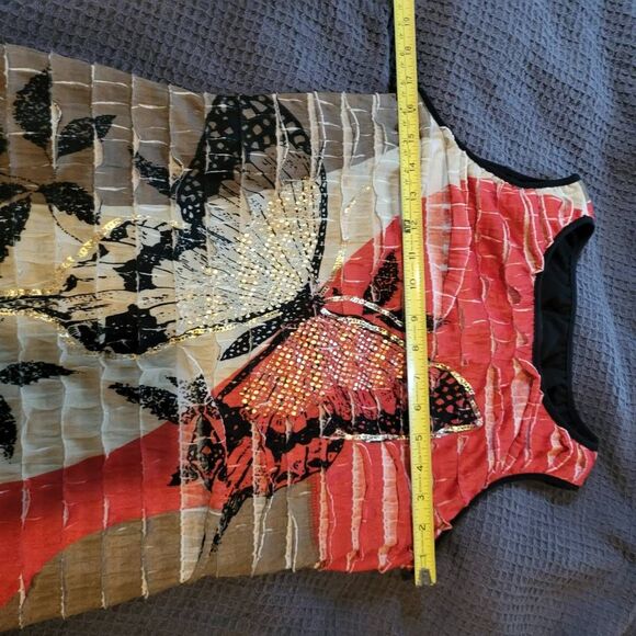 Frank Lyman Design Layered Butterfly Dress - Size 10 - Picture 10 of 10